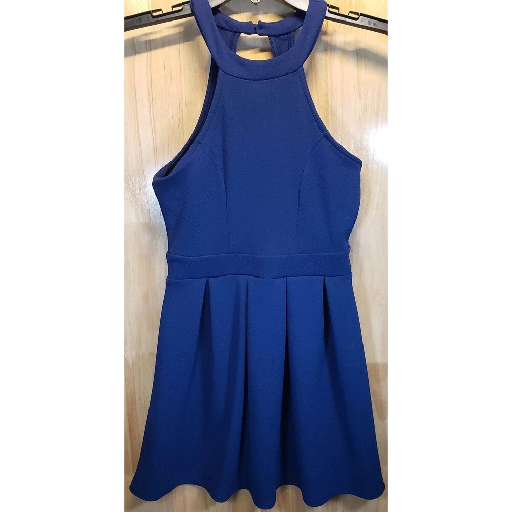 On Twelfth‎ Blue Sleeveless A-Line Dress Small